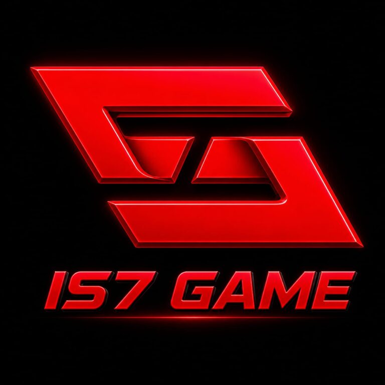 IS7 Game official logo in red and black for online gaming platform